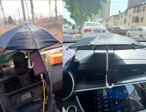 Adjustable Universal Cell Phone Umbrella Stand, Anti-Glare Cover Sun Shield, Suction Cup Piggy Stand, Outdoor Phone Sunshade Holder......