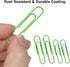 Paper Clips Assorted Sizes 400 Pieces, 2"?50mm?Large Paper Clips and 1.3" ?33mm?Paper Clips Medium Size, Sturdy Coated Paper Clips Smooth for Offi...
