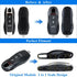 AeroBon 3-Piece Painted Key Cover Key Fob Shell Compatible with Porsche Key Shell Replacement (MK1, Carbon Look)...