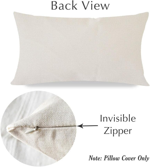 Pandicorn Farmhouse Pillow Covers 12x20 Set of 2 Stay Awhile Be Our Guest Pillow Rustic Decor Lumbar Pillow Covers Decorative Throw Pillows Cases ...