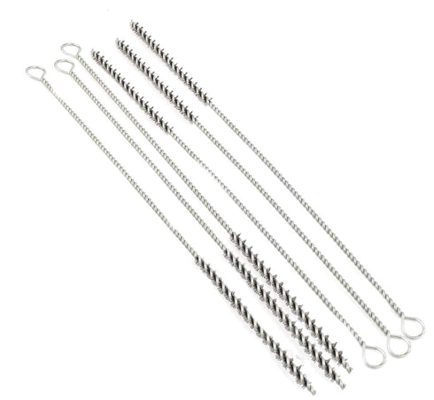 YXQ Tube Wire Brush Stainless Steel Bottle 6mmx10.2inch Long-Handle Stiff Bristle Cleaning 6Pcs...