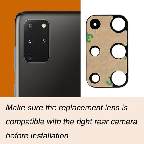 2pcs Rear Camera Glass Lens Replacement with Adhesive & Repair Toolkit & Back Camera Cover for Samsung S20 Plus...