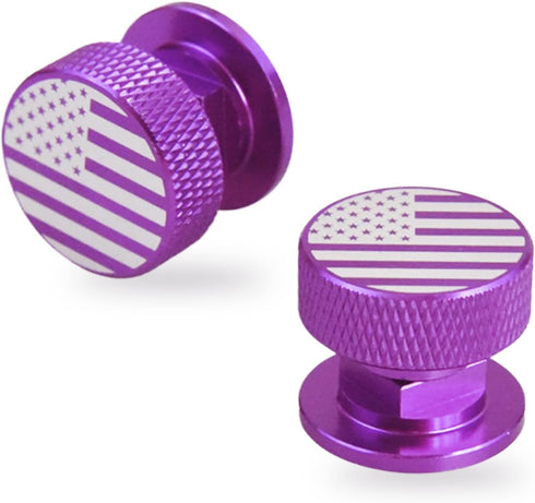 Welding Hood Pipeliner Helmet Fasteners, Purple American USA Flag Pattern Aluminum Helmet Pipeliner Headgear Replacement Parts Accessories Screws ...