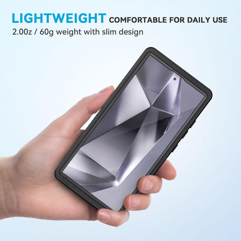 Lanhiem Magnetic for Samsung Galaxy S24 Ultra Case, IP68 Waterproof Dustproof, Built-in Screen Protector, Rugged Full Body Shockproof Cover for Ga...