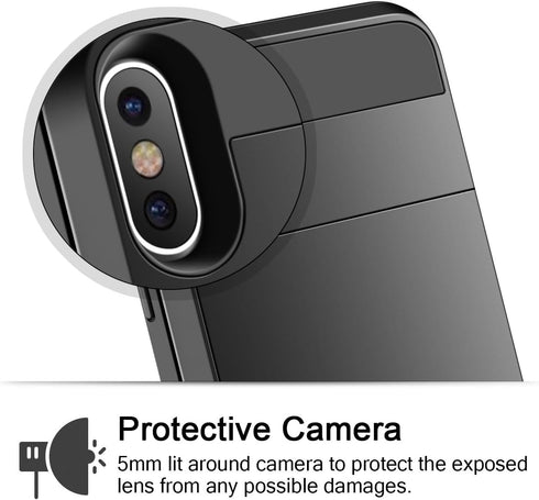 Vofolen Case for iPhone Xs Max Case Wallet Card Holder Sliding Cover Credit Card Slot ID Pocket Dual Layer Protective Hard Shell Hybrid TPU Bumper...