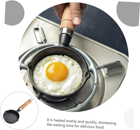 HOMSFOU Mini Omelet Pan Maifan Eggs Cooker Non Stick Skillet Pan Marble Frying Pan Pan Non Stick Pan Egg Pans Nonstick Earth Cookware Single Egg F...