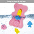 HALLO Soft Infant Bath Sponge Skid Proof Baby Bath Mat Newborn Odor Free (Pink)...