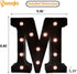 Decorative LED Illuminated Letter Marquee Sign - Alphabet Marquee Letters with Lights For Wedding Birthday Party Christmas Night Light Lamp Home B...