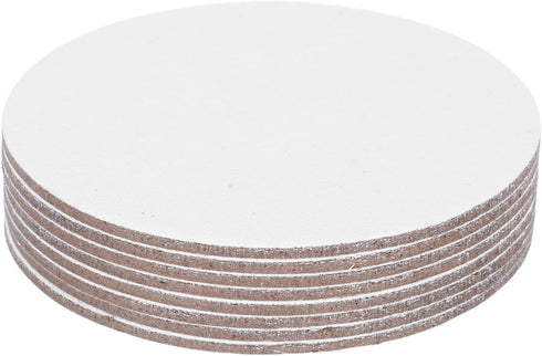 8PCS 10CM Round Canvas Drawing Board Premium Art Painting Board Artist Round Shape Canvas Board Oil Paint Canvas Sketchpad canvases for painting,a...