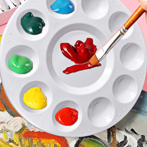 Hulameda 4ps-Paint Tray Palettes, Paint Pallet, Paint Holder, Painting Palette, Plastic Palette, Paint Tray Pallets for Kids to Painting or Have a...