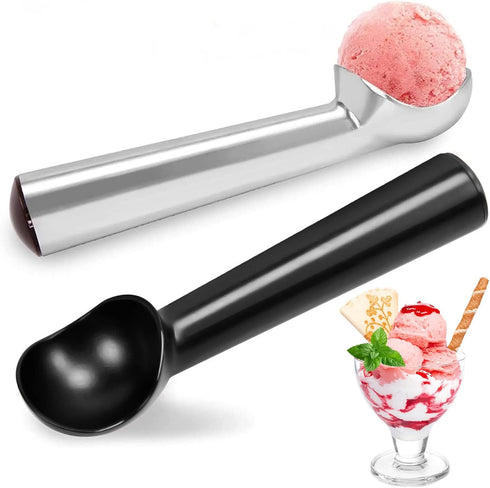 HANSGO Ice Cream Scoop, 2PCS 7 inches Nonstick Anti-Freeze Ice Cream Scooper One Piece Aluminum Design Dishwasher Safe...