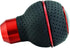 Abfer 5 Speed Shift Knobs Leather Shifter Knob Car Gear Shifting Lever Extension Fit Most Automatic Manual Vehicle (Red Line)...