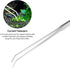 Aquascape Tools Aquarium Kit - 4PCS Terrarium Supplies Include Long Tweezers for Terrarium, Feeding Tongs, Aquarium Scissors, Aquarium Algae Scrap...