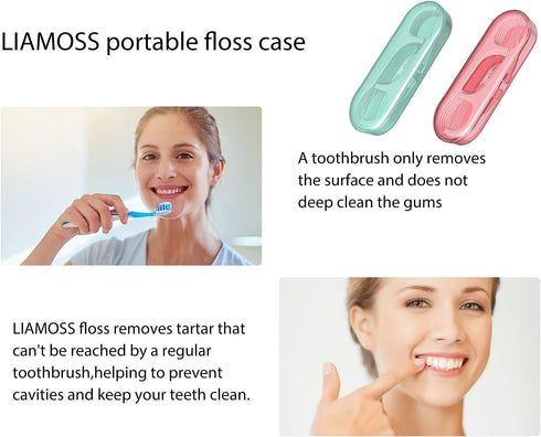 Dental Floss Picks Dispenser-Automatic Pop Out Design 108 Count Professional Flossers-Perfect Tools for Oral Care-Perfect Against Tooth Decay...