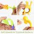 Chuya Teething Toys (4 Pack) Teething Toy for Baby, Teethers with Banana Baby Toothbrush Teeth Brushing,BPA-Free,Chew Toy Infants Toddlers Silicon...