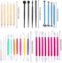 31pcs Fondant Cake Modeling Decorating Hand Sculpting Tools Kit for Cookie Cake Decorating, Sugarcraft Sculpture Pottery...