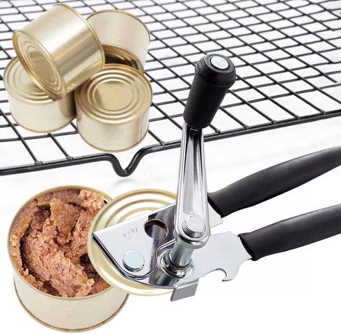 Crank Can Openers Manual,Heavy Duty Commercial Swing Away Can Opener with Rubber-coated Handles...