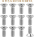 12Pcs Rotor Screws,Rotor Screws For Brake Discs,93600-06014-0H Stainless Steel Brake Disc Rotor Screws,Screw Rotor Brake Disc Retaining,Retaining ...