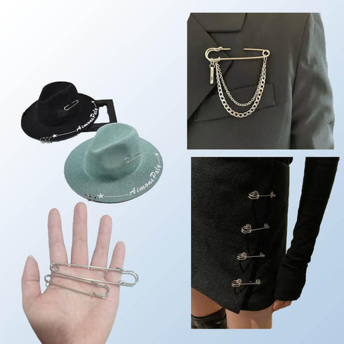 20PCS Large Safety Pins, 4Inch and 3Inch Heavy Duty Safety Pins for Fashion, Sewing, Quilting,Upholstery, Blankets,Skirts, Kilts,Laundry and Craft...