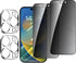 (2 Set 4 Pack 2 PCS Privacy Tempered Glass Anti-Spy Screen Protector Anti-Peeping Film and 2 PCS Camera Lens Protector Suit for iPhone 14 Pro Max...