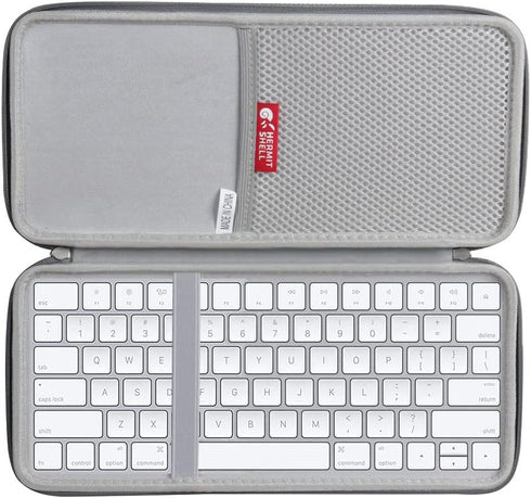 Hermitshell Hard Travel Case for Apple Magic Keyboard MLA22LL/A Bluetooth (Nylon, Gray)...