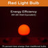 GREENIC Red Light Bulbs 9W (60 Watt Equivalent), 120V E26 Base A19 Red LED Lights for Bedroom, Porch, Holiday, Party, Valentine's Day, Halloween, ...