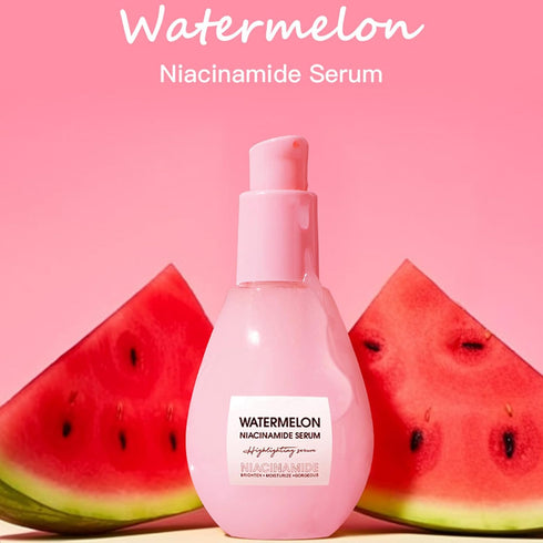 2 PCS Watermelon Facial Serum,Watermelon Moisturizer Serum For Face Skin Care, Lightweight Facial Serum & Priming cream(75ML*2)...
