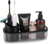 Black Toothbrush Holder for Bathroom,Detactable Bathroom Tray for Men,Electric Tooth Brushing Holder,Bathroom Countertop Organizer,Tooth Brush Too...