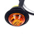 KEING 10 Amber + 10 Red Sealed Waterproof 3/4 Inch Mini Round LED Bullet Side Marker Clearance Lamp Indicator Light Brake Stop Lamp 12V for Traile...
