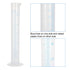 5Pack 250ml Plastic Graduated Cylinder, Transparent Measuring Cylinder Durable Lab Test Tube Flask, 2-Sided Measuring Lines Graduated Cylinder Bea...