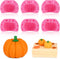 Actvty 3D Pumpkin Silicone Molds, 6 Pcs Half a Pumpkin Chocolate Candy Fondant Mold for Halloween Thanksgiving Fall Baking, Cake Decoration, Soap ...