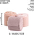 SHUNSTONE Mixed Pink Chiffon Ribbon Fringe Silk Ribbon 1.5" x 7Yd Dusty Rose Mauve Ribbon for Wedding Decoration, Gift Wrap, Invitation, Greeting ...