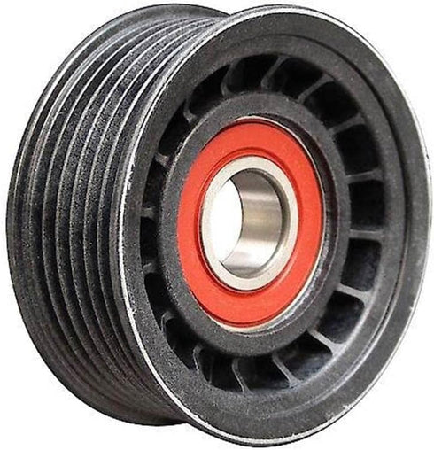 Dayco 89015 6-Groove Flanged Tensioner & Idler Pulley, 70MM Diameter x 28.3MM Width x 12MM Shaft...