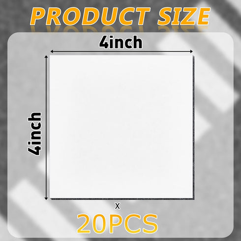 20 Pcs Adhesive Sticky Pads for Road Reflectors 4 Inch Driveway Reflector Markers Tape Adhesive Pad for Street Pavement Asphalt, Industrial Grade ...