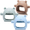 Chumia 3 Pack Baby Teether Teething Toys for Babies 0-6 Months Baby Teething Toy Silicone Anti Dropping Infant Hand Teether Pacifiers Wrist Hand C...