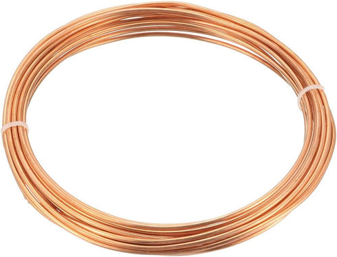 uxcell Refrigeration Tubing, 1/16" OD x 1/32" ID x 9.8 Ft Soft Coil Copper Tubing