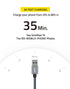 FHG 3.3FT USB 3.0 to USB C Cable 2Pack, High-Speed Transfer of 1GB in 2sec, 3A Fast Charging from 20% to 80% in 35mins, Sturdy Nylon Braided USB D...