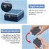 BENECREAT 30pcs Black Plastic Brooch Storage Boxes, 2.6x1.7x0.88inch Small Jewelry Brooch Storage Holder with Protective Foam for Displaying Neckl...