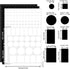 Light Blocking Stickers, 3 Sheet Led Light Dimming Tape Blackout Stickers for Electronics, Led Filters Dimming Sheets Led Covers Block 100% of Led...