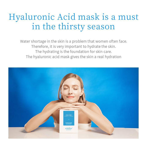 +WIS+ Hyaluronic Acid Essence 5 Mask?with Aloe Vera, Vitamin B5, Deep Hydration and Moisturizing Anti Aging Facial Mask?Beauty Mask For All Skin C...
