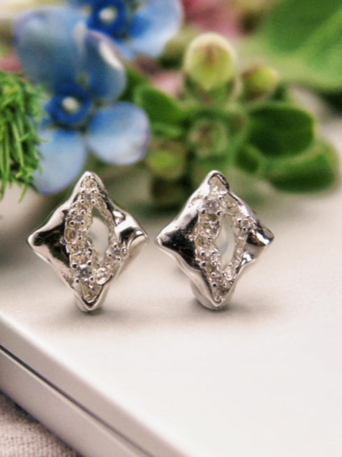 925 Sterling Silver Stud Earrings Irregular Chic Earrings Geometric Stud Earrings Flat Back Earrings Statement Jewelry Lightweight 2024 Urban Fash...