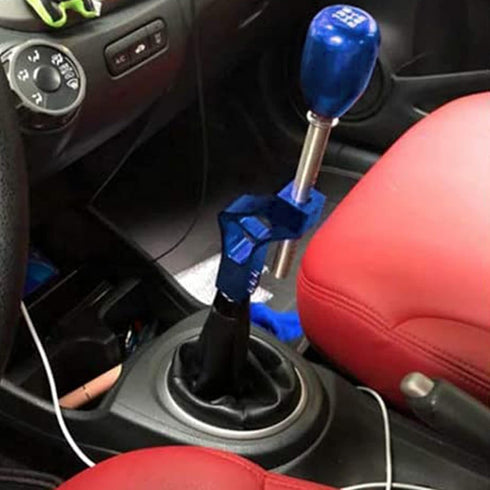 Blue Manual Shifter Extender 12x1.25, Adjustable Height Shift Knob Extender M10*1.5 Aluminum Shift Knob Extension with 4 Adapters for Most Vehicle...