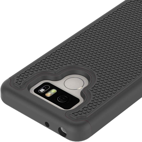 Phone Case for LG G6 with Tempered Glass Screen Protector Cover and Cell Accessories Slim Hard Hybrid Rugged Heavy Duty Silicone LGG6 ThinQ LG6 Th...