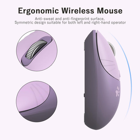 Cute Cat Wireless Mouse, 2.4GHz Wireless Silent Mouse, USB Receiver Plug and Play, 3 Adjustable DPI, Compatible with Notebook, PC, Laptop, Compute...