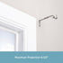 Kenney Adjustable Bracket, for 3/4" Curtain Rod, Satin Nickel, 2 Pack...