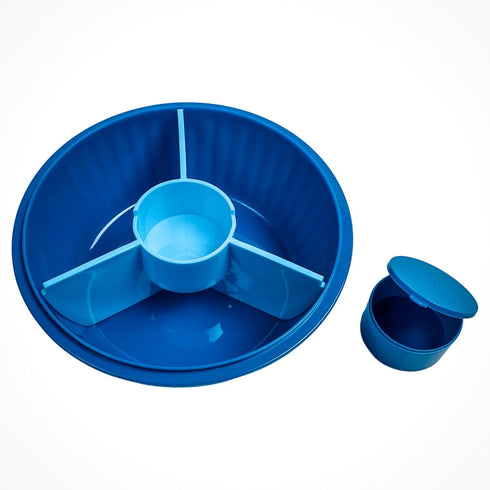 Yumbox® Poke Bowl, Leakproof Salad Bowl with lid, Removable 3-Section Divider, 4.2 Cups Volume, Easy-Open Triple Latches; removable and built-in t...