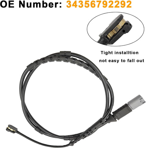 Rear Brake Pad Sensor for BMW F30 F31 F32 F33 228i 230i 320i 328i 428i 430i 435i 440i 328D 330E M2 M3 M4 Wheel Brake Wear Pads Replacement 3435679...