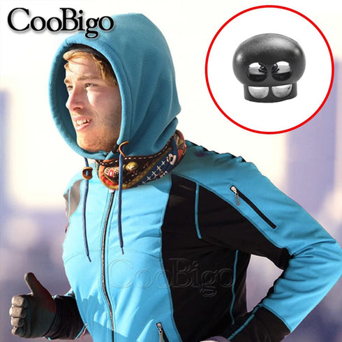 10 Pack Bungee Spring Cord Lock Fastener, Plastic Toggle Slider Stopper for Paracord DIY Crafting DrawString Clasp Elastic Shoe Lace Glove Flashli...