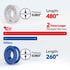 10 Rolls Plumbers Teflon Tape, Thread Seal Tape Waterproof, High-Density White Sealant Tape PTFE for Shower Heads, Pipe Thread (White-1/2 Inch x 4...