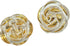 50pc 20mm Gold Edge Transparent Rose Flower Buttons for DIY Decoration Buttons Sewing Accessories Supplies...